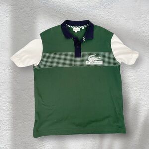 Classic Vintage Lacoste Polo Shirt - Green, Size L